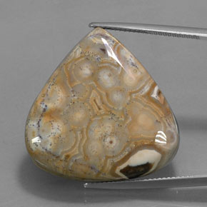 38.48 карата, натуральный Многоцветный Яшма, Форма груши, Непрозрачный