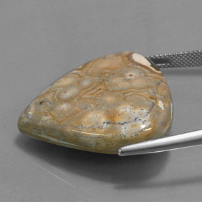 38.48 карата, натуральный Многоцветный Яшма, Форма груши, Непрозрачный