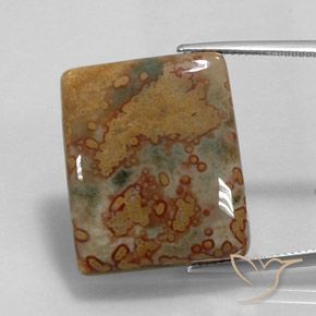 36.10ct Натуральный Многоцветный Яшма, Огранка Багет, Непрозрачный