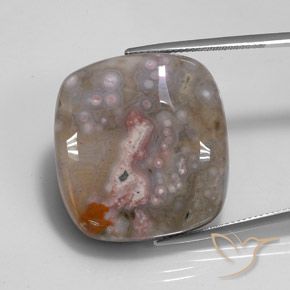 48.00ct Натуральный Многоцветный Яшма, Подушка, Непрозрачный