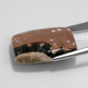 36.31 карата, натуральный Многоцветный Яшма, Огранка Багет, Непрозрачный