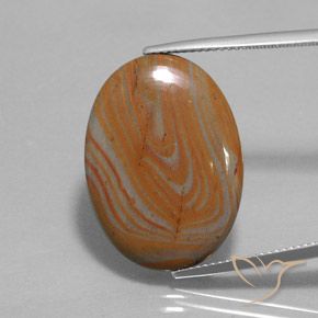 12.58ct Натуральный Многоцветный Яшма, Овал, Непрозрачный