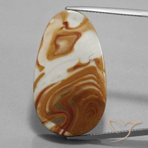 30.93ct Натуральный Многоцветный Яшма, причудливая, Непрозрачный