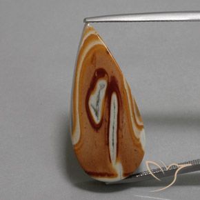 18.58ct Натуральный Многоцветный Яшма, Форма груши, Непрозрачный