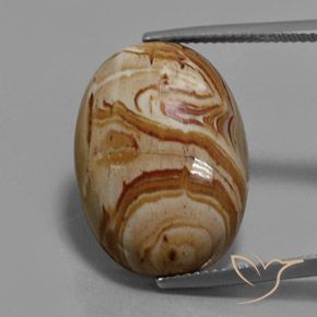 13.71ct Натуральный Многоцветный Яшма, Овал, Непрозрачный
