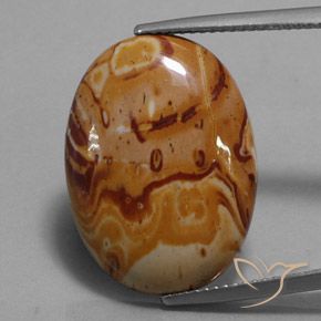 11.88ct Натуральный Многоцветный Яшма, Овал, Непрозрачный