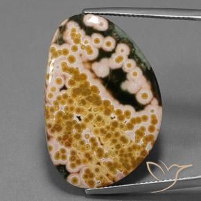27.10ct Натуральный Многоцветный Яшма, причудливая, Непрозрачный