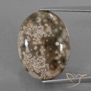 13.00ct Натуральный Многоцветный Яшма, Овал, Непрозрачный