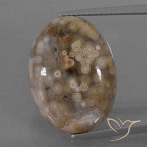 15.78ct Натуральный Многоцветный Яшма, Овал, Непрозрачный