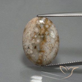 11.83ct Натуральный Многоцветный Яшма, Овал, Непрозрачный