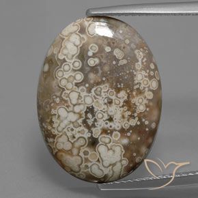 9.07ct Натуральный Многоцветный Яшма, Овал, Непрозрачный