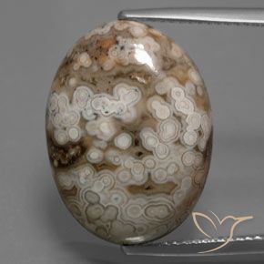 14.70ct Натуральный Многоцветный Яшма, Овал, Непрозрачный
