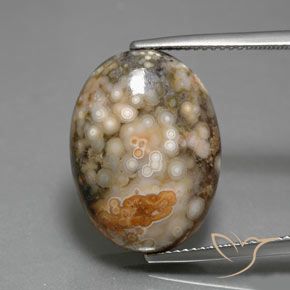 14.34ct Натуральный Многоцветный Яшма, Овал, Непрозрачный