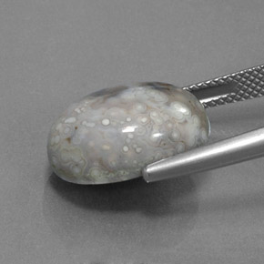 9.84 карата, натуральный Многоцветный Яшма, Огранка Овал, Непрозрачный