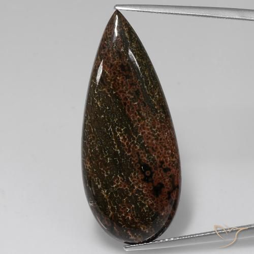14.50ct Натуральный Многоцветный Яшма, Форма груши, Непрозрачный