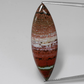 Натуральный многоцветный яшма 13,09 карата маркиз, непрозрачный