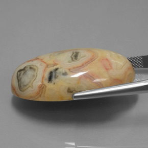 62.14 карата, натуральный Многоцветный Яшма, Огранка Овал, Непрозрачный