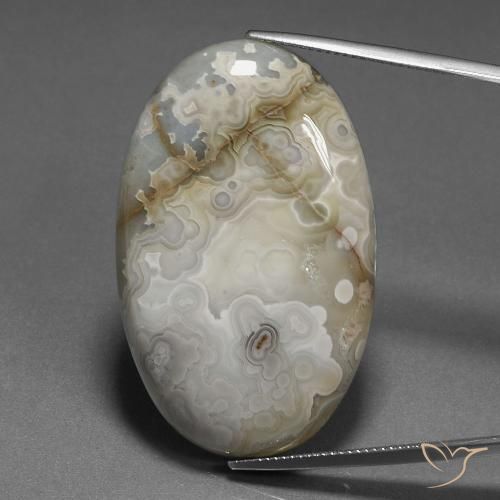 58.83ct Натуральный Многоцветный Яшма, Овал, Непрозрачный