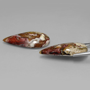  карата, натуральный Многоцветный Яшма, Форма груши, Непрозрачный