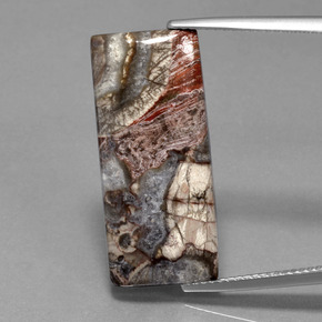 12.20 карата, натуральный Многоцветный Яшма, Огранка Багет, Непрозрачный