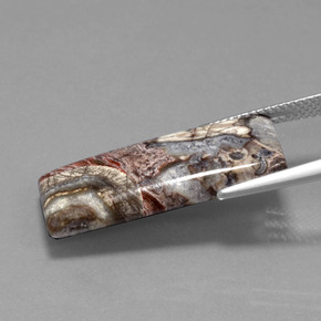 12.20 карата, натуральный Многоцветный Яшма, Огранка Багет, Непрозрачный