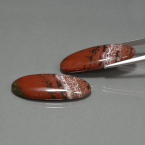 33.98 карата, натуральный Многоцветный Яшма, Огранка Овал, Непрозрачный