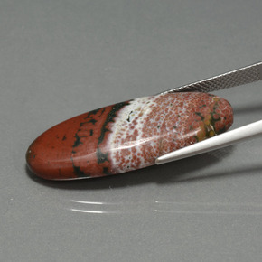 17.25 карата, натуральный Многоцветный Яшма, Огранка Овал, Непрозрачный