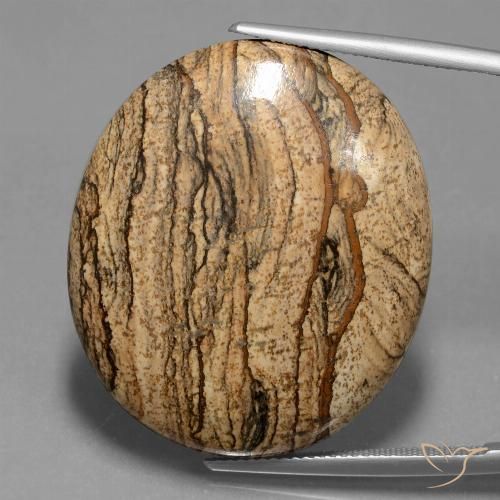 48.53ct Натуральный Многоцветный Яшма, Овал, Непрозрачный