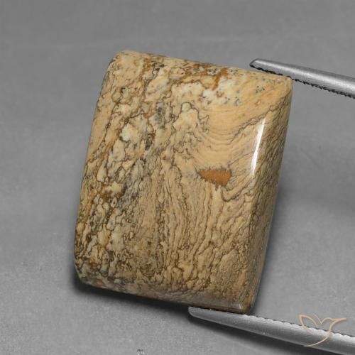 28.04ct Натуральный Многоцветный Яшма, Огранка Багет, Непрозрачный