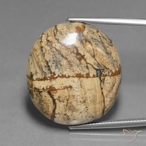 37.82ct Натуральный Многоцветный Яшма, Овал, Непрозрачный