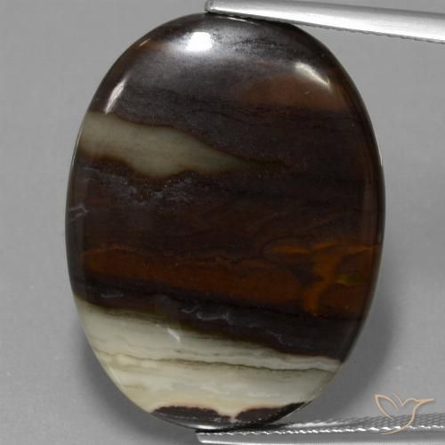 29.70ct Натуральный Многоцветный Яшма, Овал, Непрозрачный