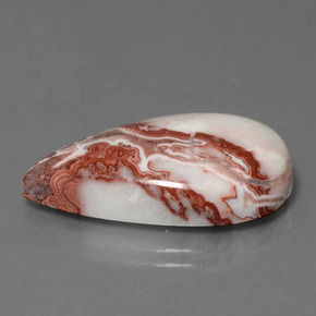 15.54 карата, натуральный Многоцветный Яшма, Форма груши, Непрозрачный