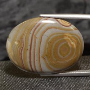 23.47 карата, натуральный Многоцветный Яшма, Огранка Овал, Непрозрачный