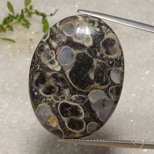 47.06ct Натуральный Многоцветный Яшма, Овал, Непрозрачный