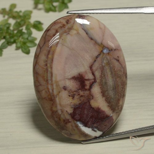 26.89ct Натуральный Многоцветный Яшма, Овал, Непрозрачный