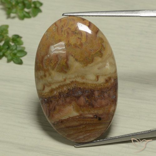 25.93ct Натуральный Многоцветный Яшма, Овал, Непрозрачный
