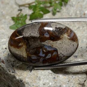 39.19 карата, натуральный Многоцветный Яшма, Огранка Овал, Непрозрачный