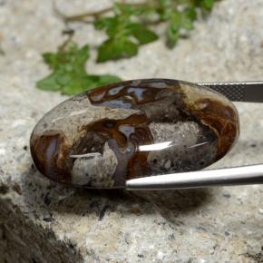 39.19 карата, натуральный Многоцветный Яшма, Огранка Овал, Непрозрачный