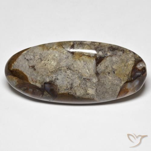 47.35ct Натуральный Многоцветный Яшма, Овал, Непрозрачный