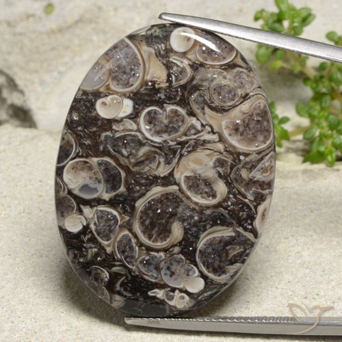36.83ct Натуральный Многоцветный Яшма, Овал, Непрозрачный