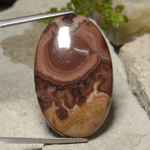26.25ct Натуральный Многоцветный Яшма, Овал, Непрозрачный