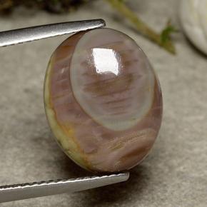 5.51 карата, натуральный Многоцветный Яшма, Огранка Овал, Непрозрачный