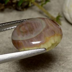 5.51 карата, натуральный Многоцветный Яшма, Огранка Овал, Непрозрачный