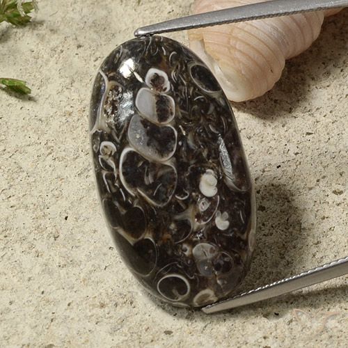 28.34ct Натуральный Многоцветный Яшма, Овал, Непрозрачный