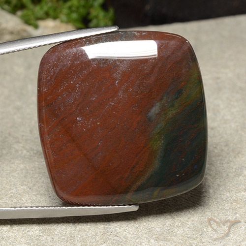 32.72ct Натуральный Многоцветный Яшма, Подушка, Непрозрачный