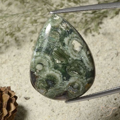 19.92ct Натуральный Многоцветный Яшма, Форма груши, Непрозрачный