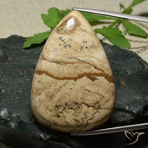 80.06ct Натуральный Многоцветный Яшма, Форма груши, Непрозрачный