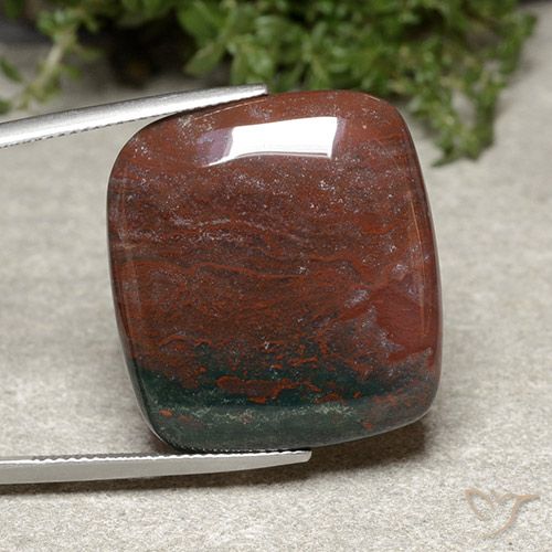 30.25ct Натуральный Многоцветный Яшма, Подушка, Непрозрачный