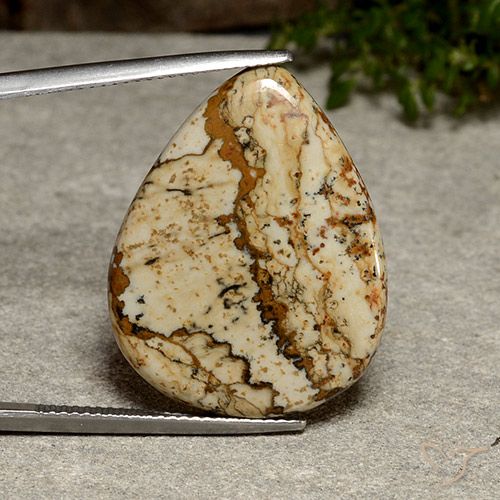 20.08ct Натуральный Многоцветный Яшма, Форма груши, Непрозрачный