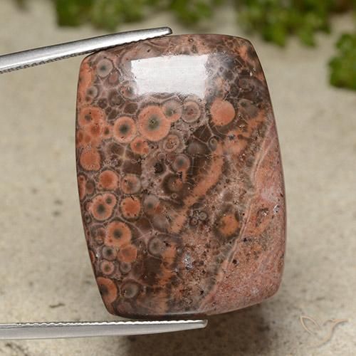 31.13ct Натуральный Многоцветный Яшма, Подушка, Непрозрачный